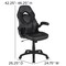 Flash Furniture Black Gaming Desk and Chair Set with Cup Holder BLN-X10D1904L-BK-GG - alternate 2
